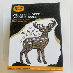 Outside Inside White tail deer 🦌 Wood 🧩 puzzle